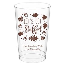 Let's Get Stuffed Clear Plastic Cups
