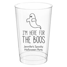 I'm Here For The Boos Clear Plastic Cups