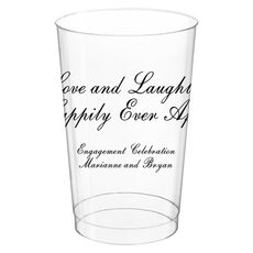 Love and Laughter Clear Plastic Cups