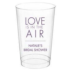 Love is in the Air Clear Plastic Cups