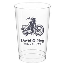 Motorcycle Clear Plastic Cups