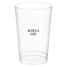 Name and College Initials Clear Plastic Cups