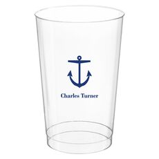 Nautical Anchor Clear Plastic Cups