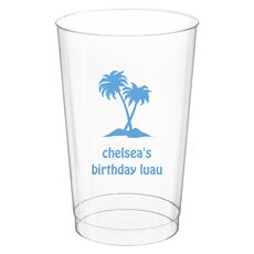 Palm Trees Clear Plastic Cups