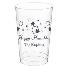 Happy Hanukkah Clear Plastic Cups