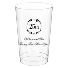 Pick Your Anniversary Wreath Clear Plastic Cups