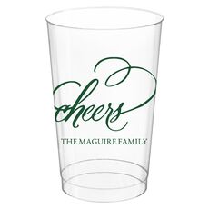 Refined Cheers Clear Plastic Cups
