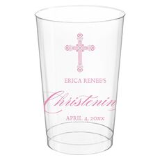 Religious Cross Clear Plastic Cups