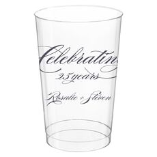 Romantic Celebrating Clear Plastic Cups