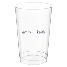 Right Side Name Clear Plastic Cups