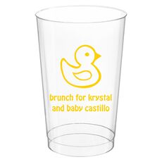 Rubber Ducky Clear Plastic Cups