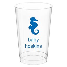 Seahorse Clear Plastic Cups