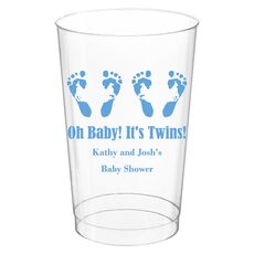 Seeing Double Twinkle Toes Clear Plastic Cups
