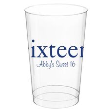 Select Your Big Number Clear Plastic Cups