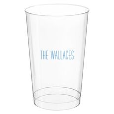 Simple Name Clear Plastic Cups