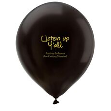 Studio Listen Up Y'All Latex Balloons