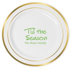 Studio 'Tis The Season Premium Banded Plastic Plates