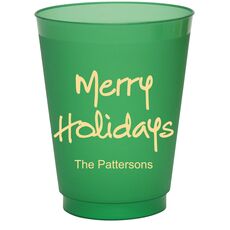 Studio Merry Holidays Colored Shatterproof Cups