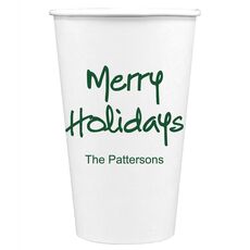 Studio Merry Holidays Paper Coffee Cups