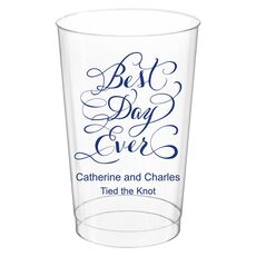 Whimsy Best Day Ever Clear Plastic Cups