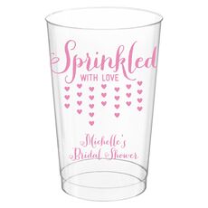 Sprinkled with Love Clear Plastic Cups