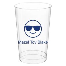 Sunglasses Emoji Clear Plastic Cups