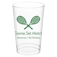Tennis Clear Plastic Cups