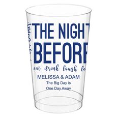 The Night Before Clear Plastic Cups