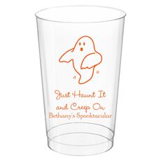 The Friendly Ghost Clear Plastic Cups