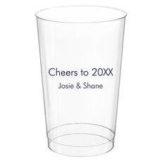 Your Choice of Text Clear Plastic Cups