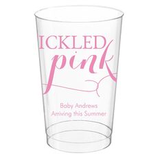 Tickled Pink Clear Plastic Cups