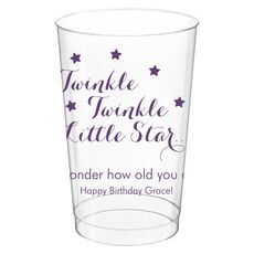 Twinkle Twinkle Little Star Clear Plastic Cups
