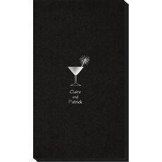 Martini Sparkler Linen Like Guest Towels