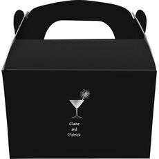 Martini Sparkler Gable Favor Boxes