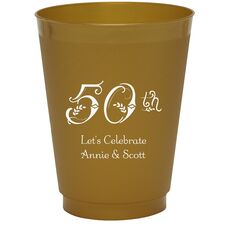 Pick Your Vintage Anniversary Colored Shatterproof Cups