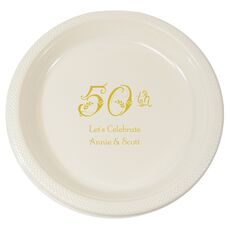 Pick Your Vintage Anniversary Plastic Plates