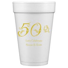 Pick Your Vintage Anniversary Styrofoam Cups