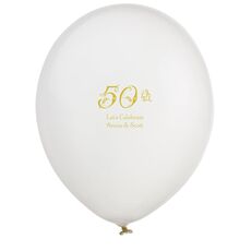 Pick Your Vintage Anniversary Latex Balloons