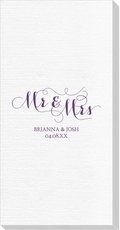 Scroll Mr & Mrs Deville Guest Towels