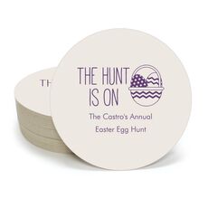 The Hunt Is On Round Coasters