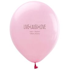 Live Laugh Love Latex Balloons