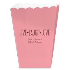 Live Laugh Love Mini Popcorn Boxes
