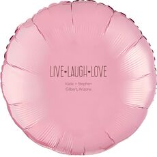 Live Laugh Love Mylar Balloons