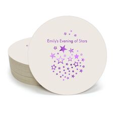 Star Party Round Coasters