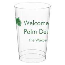 Palm Tree Silhouette Clear Plastic Cups