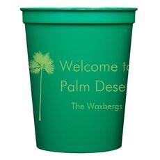 Palm Tree Silhouette Stadium Cups