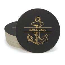 Anchor Round Coasters