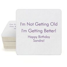 Any Imprint Wanted Square Coasters