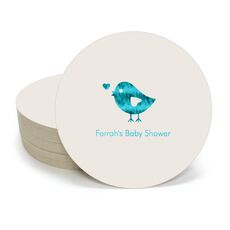 Baby Bird Round Coasters