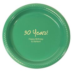Studio Milestone Year Plastic Plates